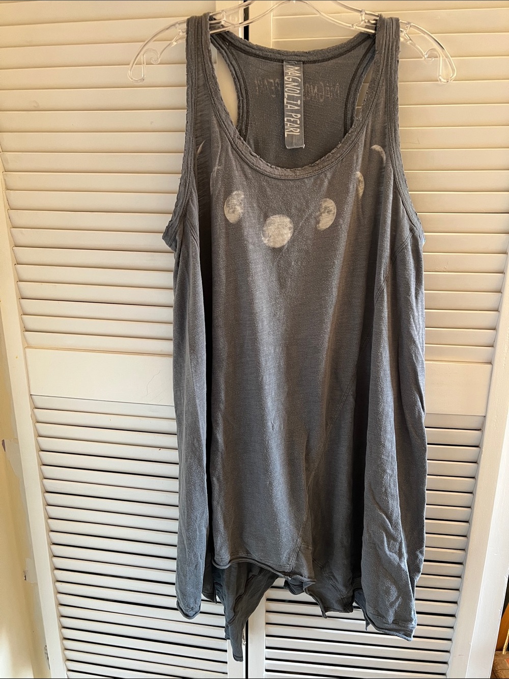 🌒Magnolia Pearl vintage Paz tank with Moon Phase Motif🌒